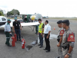 Casa Militar participa de Simulação de Acidente em Abastecimento de Aeronave