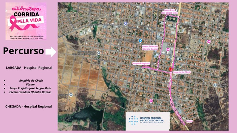 O trajeto da corrida terá 4 km e largada e chegada sera na frente do Hospital de Catolé.jpg