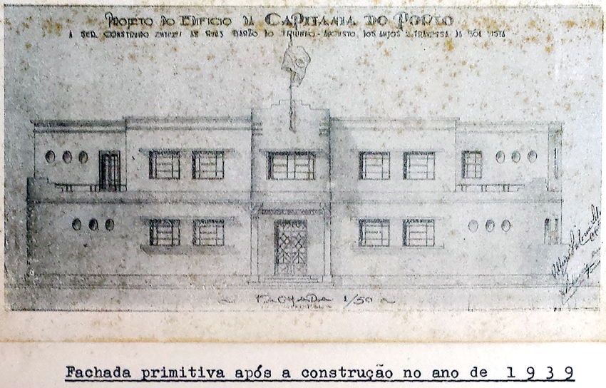 Planta do prédio da Capitania dos Portos da Paraíba. Foto cedida pelo ex-Comandante da Capitania dos Portos da Paraíba Valdinei Ciola