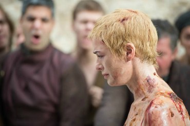 A cabeça de Lena Headey e o corpo de uma modelo combinadas em 'Game of Thrones'/ foto: reprodução