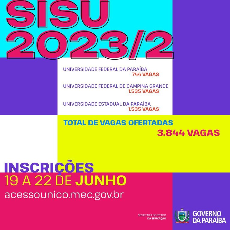 Inscrições Sisu 2023, cronograma, como se inscrever