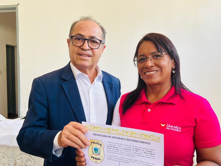 Seap Paraíba homenageia voluntários da Universal nos Presídios por apoio contínuo_7.jpg