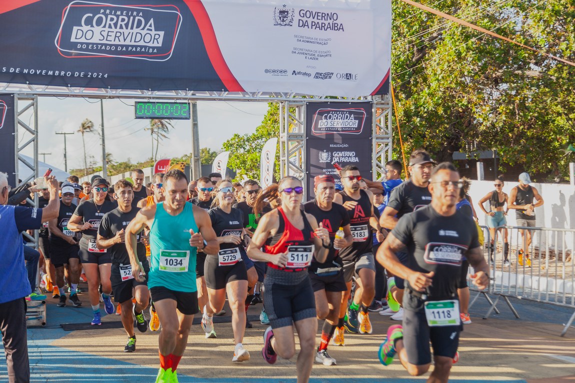 1ª Corrida do Servidor Público da Paraíba reúne 1,2 mil participantes