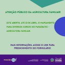 Estão abertas de 05 a 23 de abril as inscrições para preenchimento do Formulário Paraíbatec-Agricultura Familiar. Vejam quais cursos se adaptam a sua localidade, preencha um formulário para ca.jpg