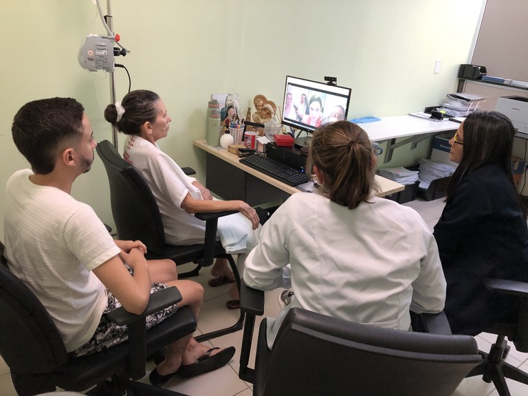 Hospital Metropolitano realiza primeira teleconsulta oncológica do programa Paraíba Contra o Câncer na unidade1.JPG
