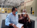 Jornalista José Carlos Vieira, editor de Cultura do Correio Brasiliense, durante entrevista com Joana do Balaio Nordeste. No Espaço Cultural em João Pessoa..jpeg