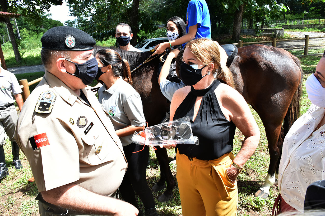 15.07.2021 Visita da Primeira-dama ao Centro de Equoterapia da Polícia Militar (17).JPG