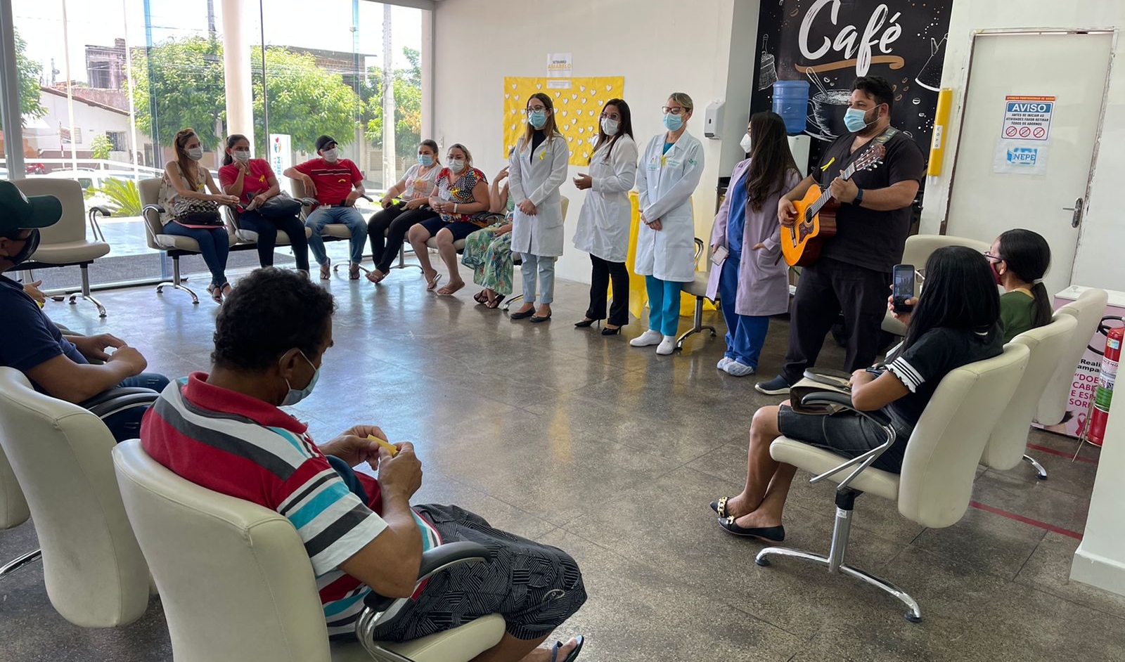 A ação aconteceu na recepção do Hospital do Bem.jpeg